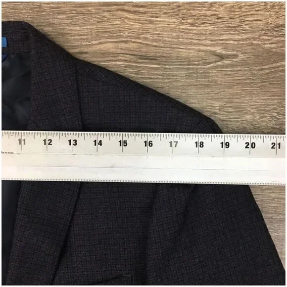 14TH Union Mens Blazer Sport Coat Two Button‎ Casual Jacket 42S Slim Wool Suits